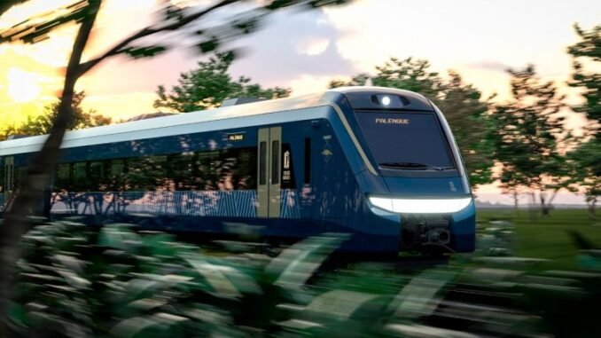 Trem que deve entrar em operação em 2023 no México terá 1.525 km de extensão (Divulgação/Alstom)