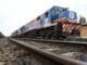 Locomotiva da Ferroeste em operação em Guarapuava, em abril de 2019| Foto: Jaelson Lucas / AEN