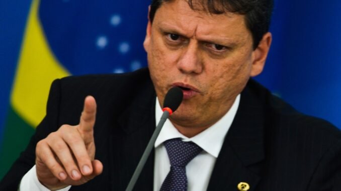 O ministro da Infraestrutura, Tarcísio Gomes de Freitas — Foto: Marcello Casal Jr/Agência Brasil