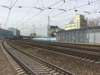 Trecho da Ferrovia Transiberiana em Novosibirsk, na Rússia Foto: Filipe Barini / Infoglobo
