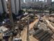 Canteiro de obras da futura estação Anália Franco, na capital paulista, que faz parte do lote de oito novas estações na expansão até a Penha. Foto: Divulgação / Metrô de São Paulo