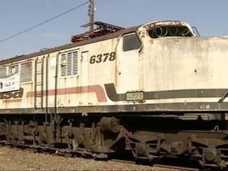 O Instituto da Memória Ferroviária de Rio Claro restaura 2 locomotivas dos anos 1950 para expor as peças em museu — Foto: Ronaldo Oliveira/EPTV