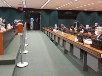 O ministro da Infraestrutura, Tarcísio Gomes de Freitas, esteve na Câmara dos Deputados para prestar esclarecimentos sobre o TIC – Foto: Divulgação