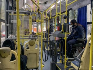 Ônibus na cidade de São Paulo, onde a retomada da demanda foi maior - Karime Xavier/Folhapress