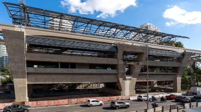 Estação Campo Belo em junho de 2021 (CMSP)