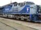 Vagão da Rumo Logística, que fará a Ferrovia Estadual