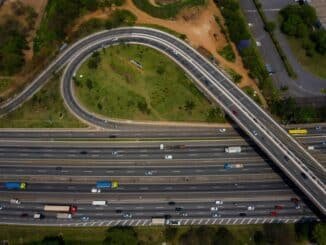 Trecho da Via Dutra (BR-116), que será leiloada no fim de outubro. Foto: Felipe Rau/Estadão - 17/9/2021