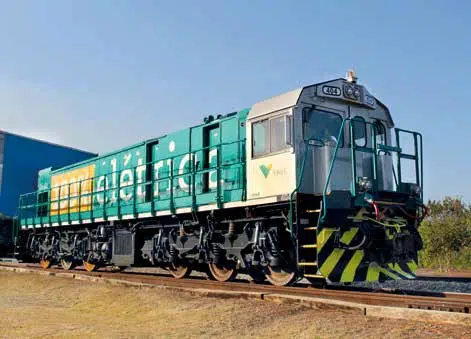 Locomotiva movida a bateria da Vale vai ser receber potência extra - Divulgação/Progress Rail