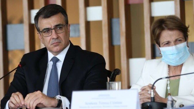 Carlos França e Tereza Cristina: chefe do Itamaraty reage ao protecionismo europeu - (crédito: José Cruz/Agência Brasil)