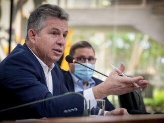 O governador Mauro Mendes: obras do BRT em Cuiabá e Várzea Grande - Secom/MT