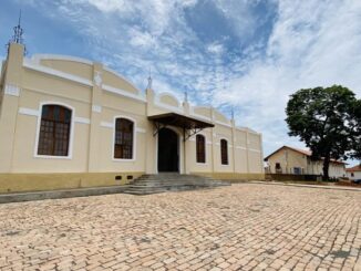 Estação ferroviária de Olímpia, que estava sem uso desde a década passada (Divulgação)