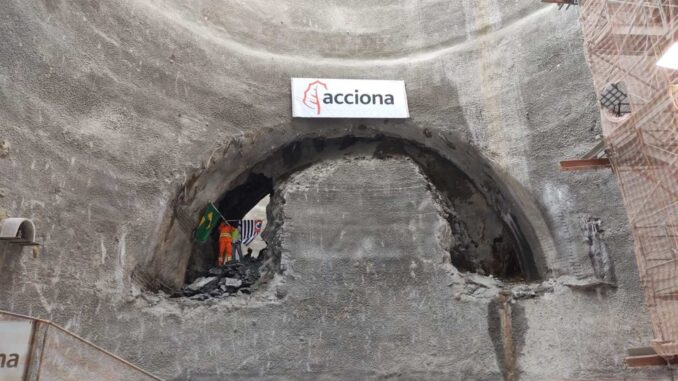 Próximo passo é concluir montagem do tatuzão norte e iniciar escavações dos túneis nos dois sentidos