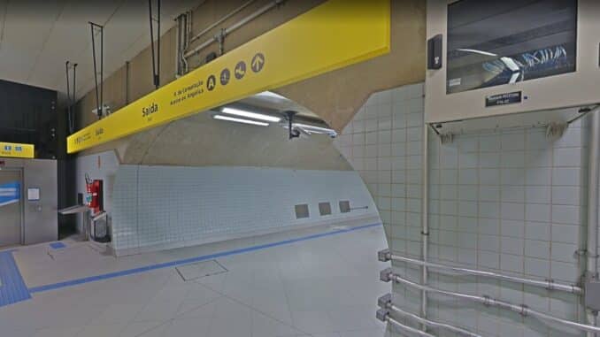 Saída da Linha 4 pela Rua da Consolação. Foto: Google Maps