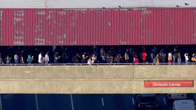 Estação Carrão do Metrô, na Zona Leste de São Paulo, em foto de 2019 — Foto: Reprodução TV Globo