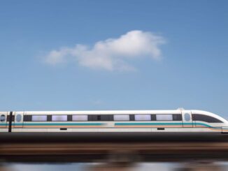 O Shanghai Maglev, que usa levitação magnética, em Shanghai Getty Images/View Stock RF