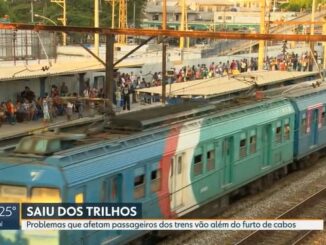 Problemas que afetam passageiros dos trens vão além do furto de cabos - Reprodução TV Globo