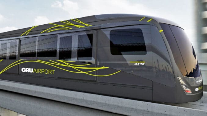 O Aeromovel, People Mover oferecido pelo consórcio AeroGRU