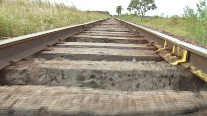 Ministério dos Transportes concedeu autorização para novo ramal ferroviário ligando Maracaju a Dourados em MS — Foto: Reprodução/TV Morena