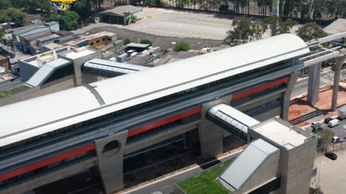 A estação Jardim Colonial, 11ª da Linha 15 (iTechdrones)