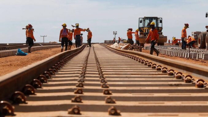 Obras da Ferrovia Norte-Sul; Na visão do Ministério da Infraestrutura, uma oportunidade foi aberta com o interesse de empresas na construção e administração de ferrovias privadas, a partir do novo regime de operação liberado no ano passado Foto: Dida Sampaio/Estadão