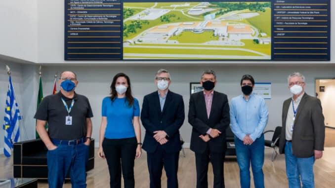 Representantes do Metrô de São Paulo se reuniram com a direção do Parque Tecnológico para discutir um acordo de cooperação técnica entre as instituições. (Foto: Divulgação/PMSJC)