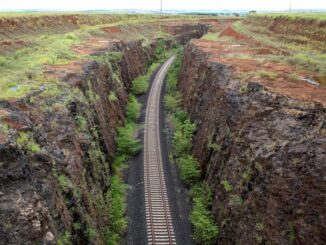 Trecho da ferrovia Norte-Sul no Triângulo Mineiro — Foto: Beth Santos/Secretaria-Geral da Presidência da República/Divulgação