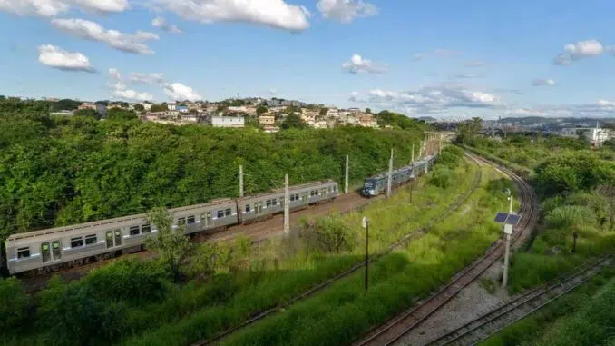 Trecho da FCA entre as estações Eldorado, na Grande BH, e Divinópolis, no Centro-Oeste, tem cinco interdições Foto Foto: Fred Magno