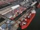 Porto de Santos (SP), um dos principais canais de embarque de produtos de exportação do país - Reprodução/Porto de Santos