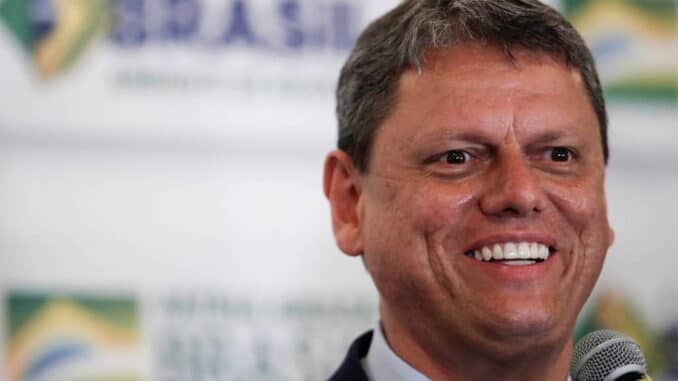 O ministro da Infraestrutura, Tarcísio Gomes de Freitas - Amanda Perobelli - 15.dez.2021/Reuters