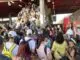 Passageiros na estação Grajaú, da linha 9-esmeralda, na capital paulista - Reprodução/TV Globo