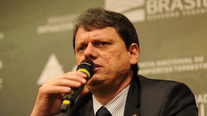 190927leilaorodovias816 Tarcísio disse que a GNA representa R$ 5 bilhões de investimentos e vai gerar 10 mil empregos — Foto: Claudio Belli/Valor