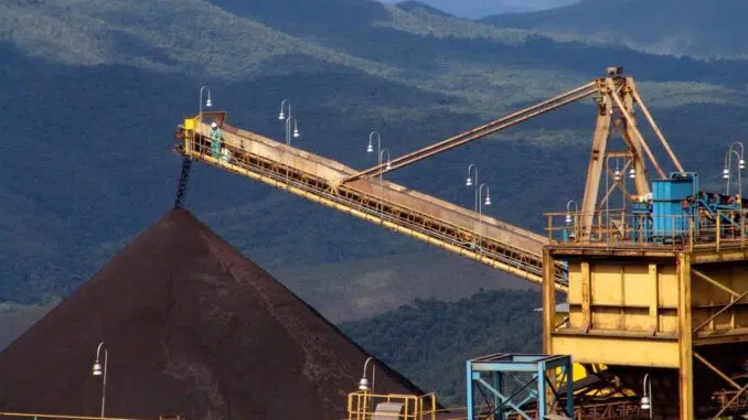 Pilha de minério de ferro — Foto: Agência Vale
