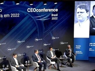 Ministro Tarcísio e CEOs da Santos Brasil, da Rumo e da CCR debatem caminhos para acelerar investimentos em infraestrutura