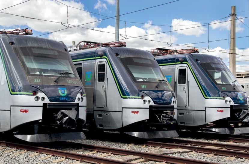 Trens da série 1000, fabricados pela CAF - Fotos: Divulgação/CBTU