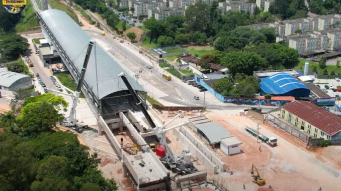 Estação Mendes-Vila Natal no dia 14 de fevereiro (iTechdrones)
