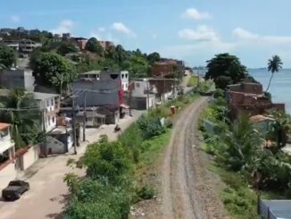 Um ano após despedida do trem, obras do VTL de Salvador está atrasada — Foto: Reprodução/TV Bahia