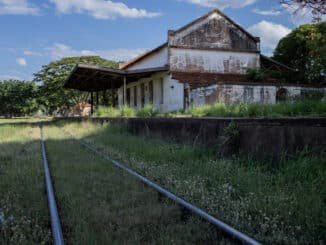 Estação de trem em Coroados, no interior de São Paulo - Eduardo Anizelli/Folhapress