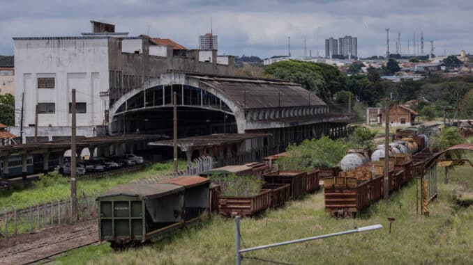 Estação de trem em Bauru, no interior de São Paulo, de onde partia o icônico Trem da Morte - Eduardo Anizelli/Folhapress