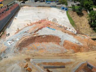 Canteiro de obras do Complexo Rapadura (iTechdrones)