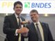 Marcelo Sampaio (à esquerda) garantiu que seguirá mesma linha de Tarcísio Freitas (à direita), após "passagem de bastão". Foto: Linkedin/Marcelo Sampaio