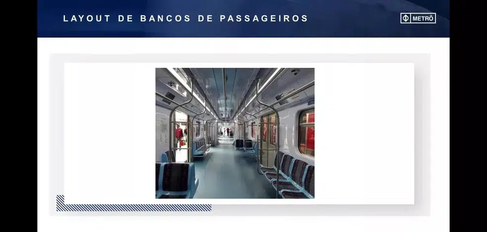 Novo layout de trens pretendidos pelo Metrô — Foto: Metrô SP