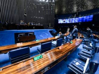 Interior do Senado Federal; Casa começa a analisar indicações de Bolsonaro para BC, Cade e Anatel Foto: Jefferson Rudy/Agência Senado - 17/12/2021