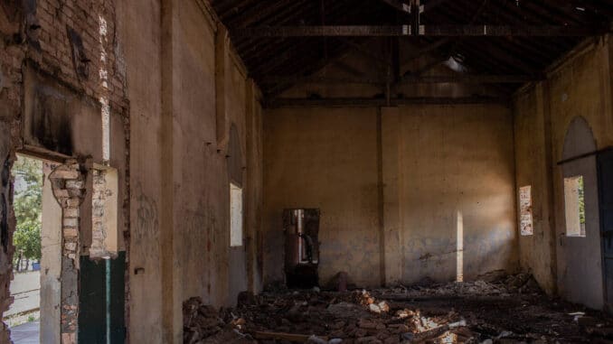 Estação de trem em Mirandópolis, no interior paulista, que integrava a Estrada de Ferro Noroeste do Brasil - Eduardo Anizelli-8.dez.2021/Folhapress
