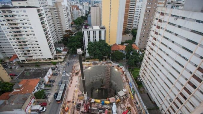 Barulhos de obras da Linha 6–Laranja do Metrô causam transtornos nos bairros de Perdizes e Pompeia Foto: TIAGO QUEIROZ / Estadão
