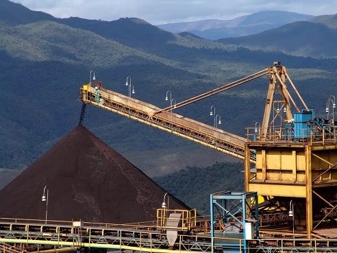 Pilha de minério de ferro — Foto: Agência Vale