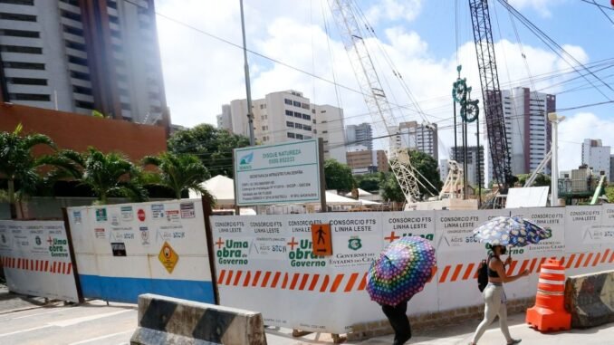 Legenda: Linha Leste do Metrofor deverá estar completamente operacional em janeiro de 2024 Foto: Kid Junior