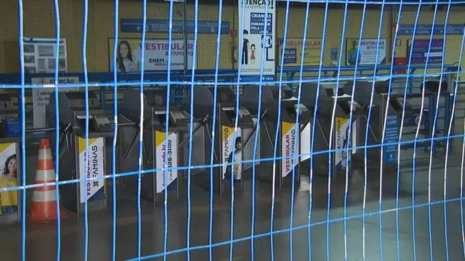 Greve do metrô: estação fechada em BH (imagem de arquivo) — Foto: TV Globo