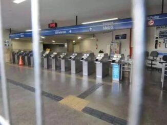 Até o momento, o metrô está funcionando com horário reduzidor, das 10h às 17h, todos os dias (foto: Leandro Couri/E.M/D.A Press)