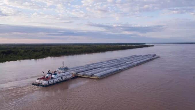 Hidrovias do Brasil: Contrato de transporte fluvial entre a Girocantex, controlada da companhia, e a Mineração Corumbaense Reunida, subsidiária da Vale, continua em vigor, com prazo até março de 2039 — Foto: Divulgação