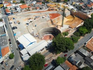 Estação Santa Clara, da Linha 2-Verde, em abril de 2022 (iTechdrones)